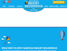 Tablet Screenshot of nfbrightbeginnings.com